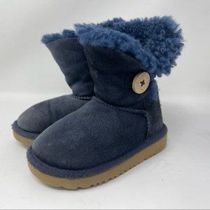 UGG Boots kids blue Bailey Button 5991T size 7 kids girls